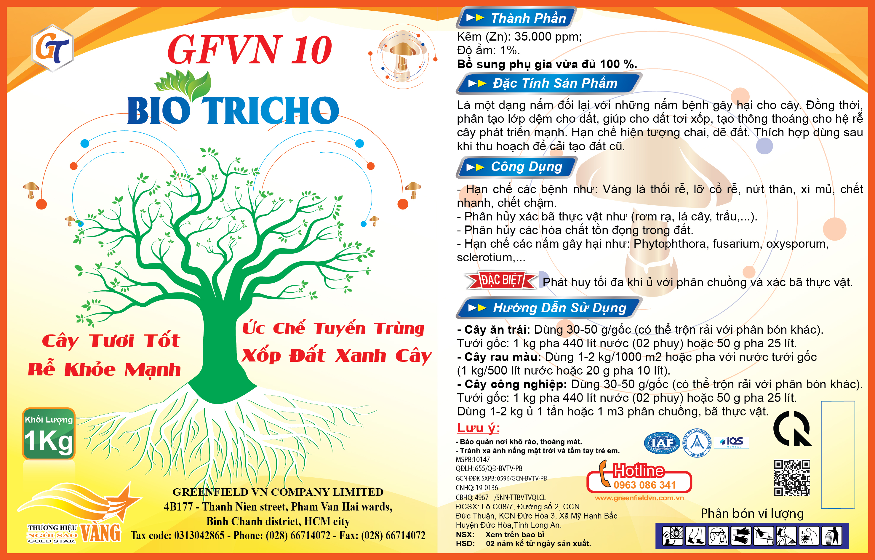 BIO TRICHO (Nấm) SV - GFVN 10